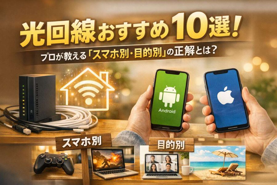 光回線おすすめ10選!プロが教える「スマホ別・目的別」の正解とは?