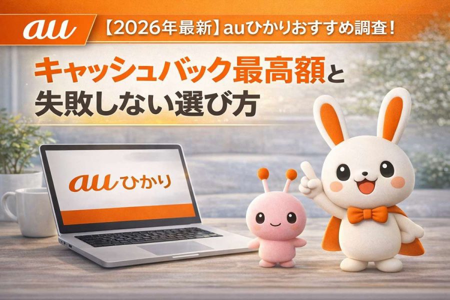 【2026年最新】auひかりおすすめ窓口比較！キャッシュバック最高額と失敗しない選び方