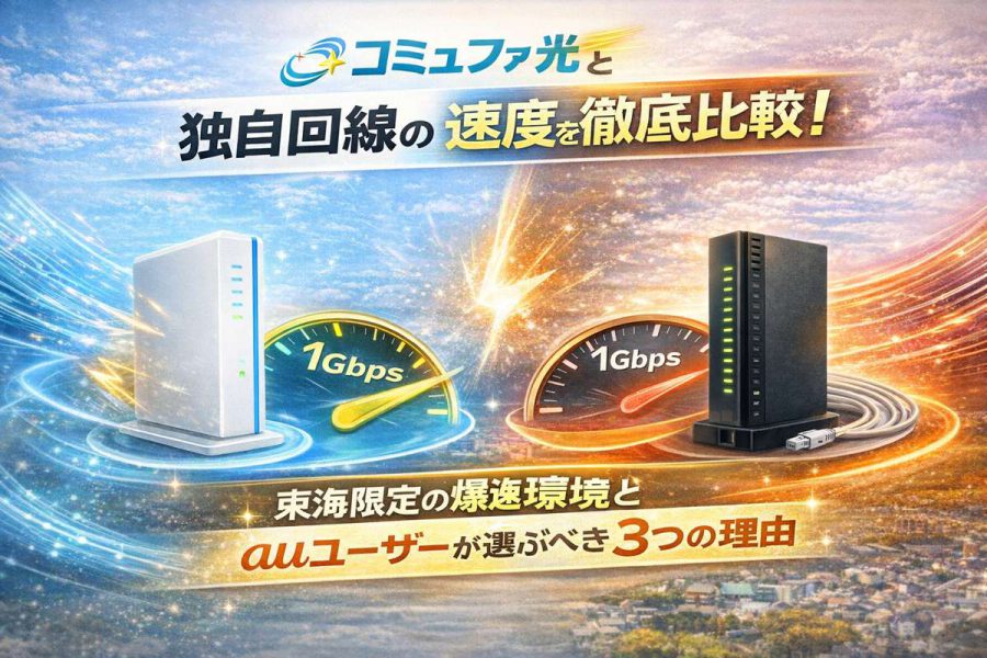 コミュファ光と独自回線の速度を徹底比較!東海限定の爆速環境とauユーザーが選ぶべき3つの理由